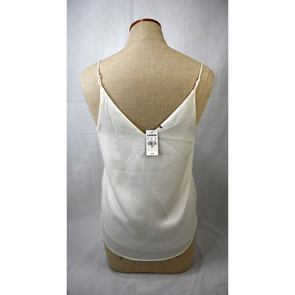 Lot of 2 EXPRESS Sleeveless Tops White XS NWT - Picture 4 of 9